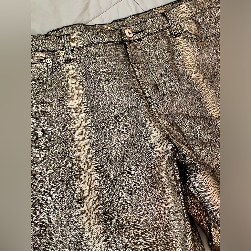 Vintage DG2 gold & black jeans - Picture 2 of 6